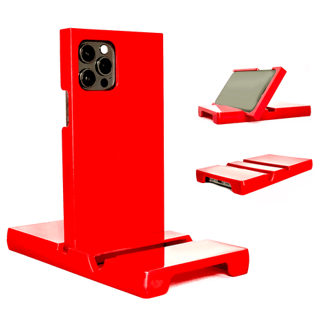 iPhone 12 / iPhone 12 Pro Case with Stand in Red